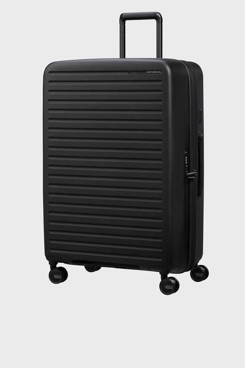 Черный чемодан 75 см RESTACKD BLACK 5