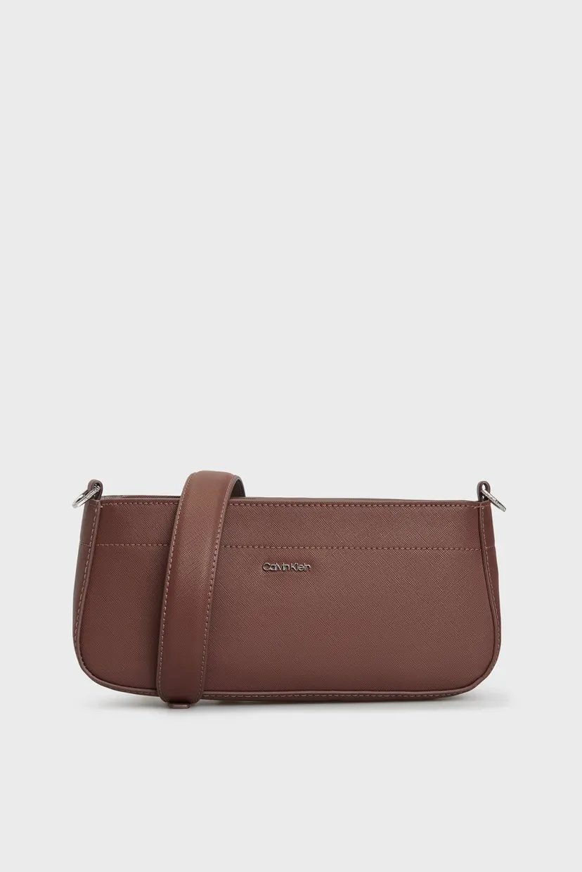 Женская коричневая сумка CK BUSINESS SHOULDER BAG_SAF Calvin Klein