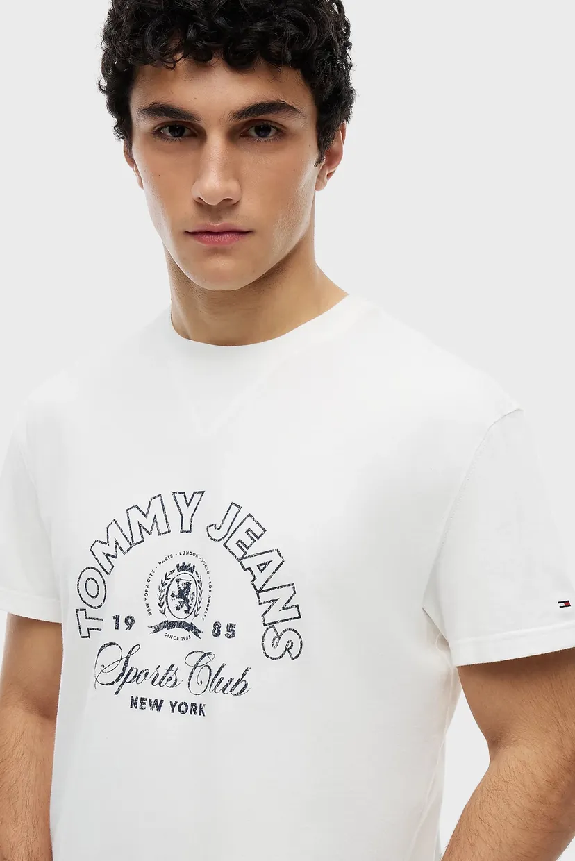 Чоловіча біла футболка REG CREST CLUB SS TEE 4