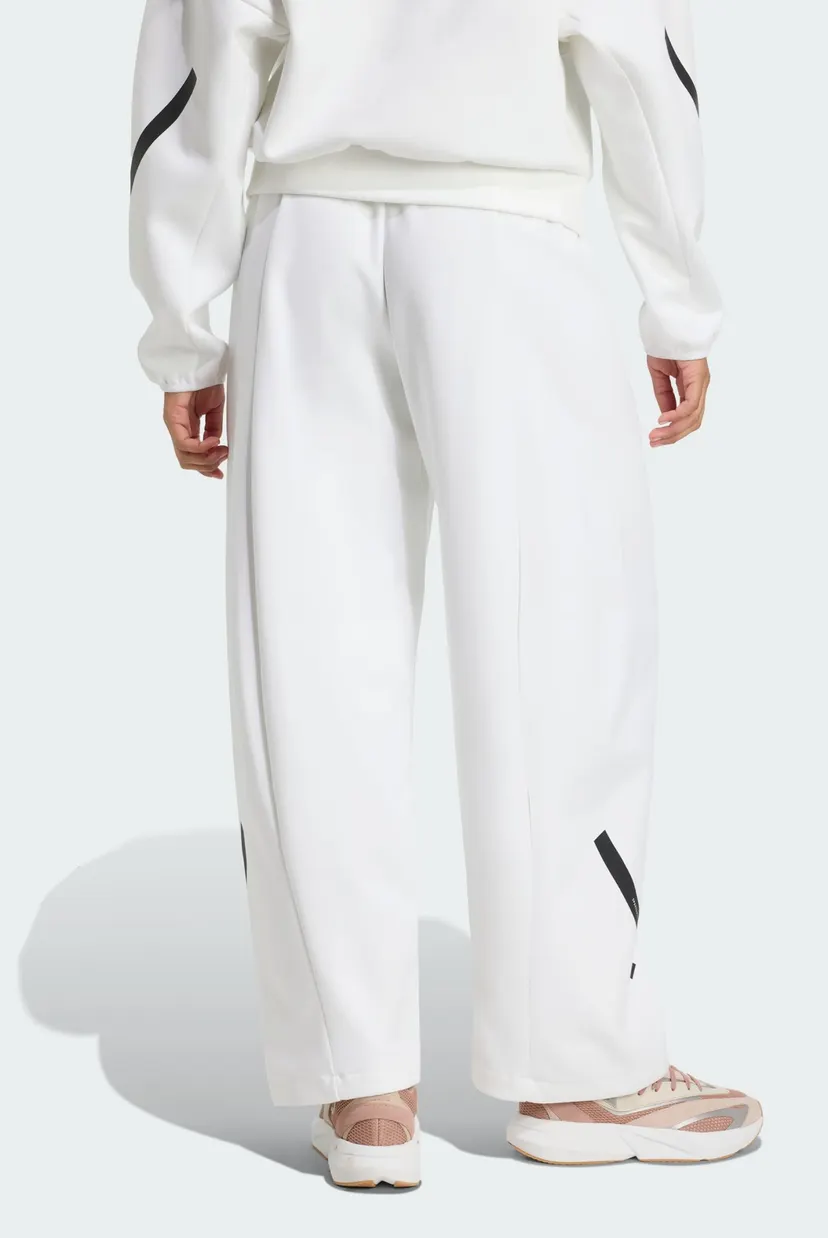 Женские белые спортивные брюки adidas Z.N.E. Open-Hem 3