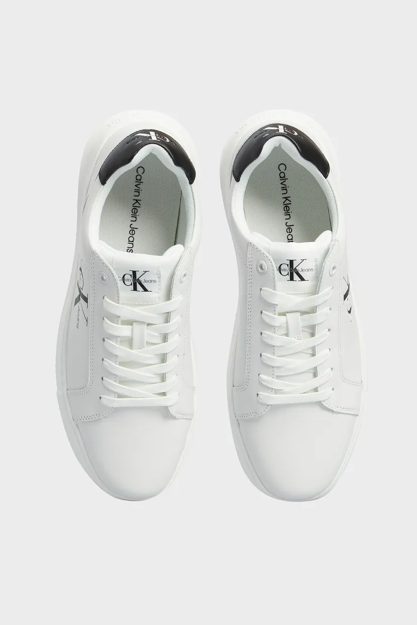 Мужские белые кожаные сникерсы CHUNKY CUPSOLE 4