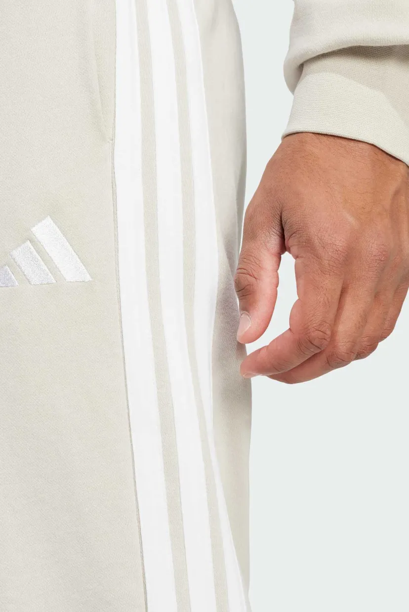 Мужские белые спортивные брюки Essential 3-Stripes French Terry 4