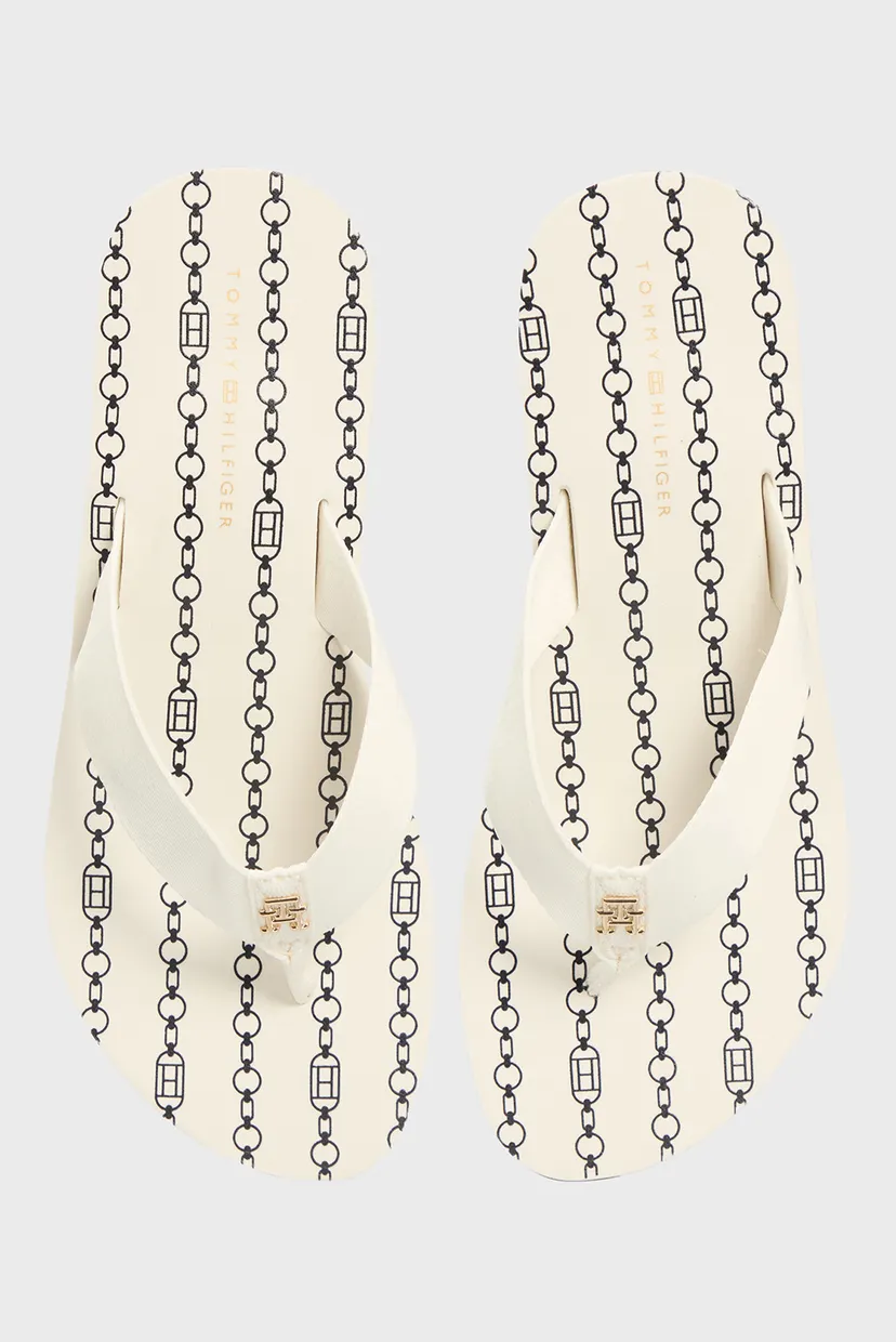 Жіночі білі в'єтнамки IM TH CHAINPRINT MIDWEDGE SANDAL 4