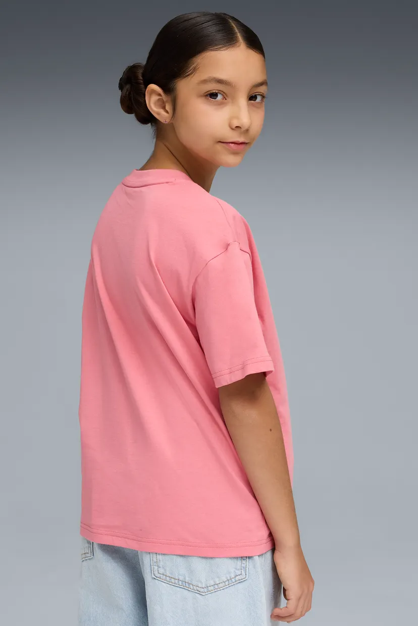 Дитяча рожева футболка Essentials Boxy Tee Youth 3
