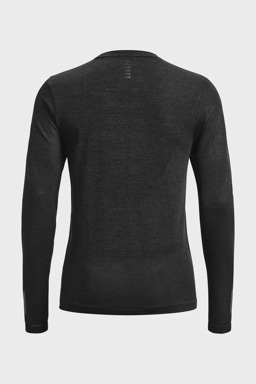 Женский черный лонгслив UA Seamless Stride LS 5