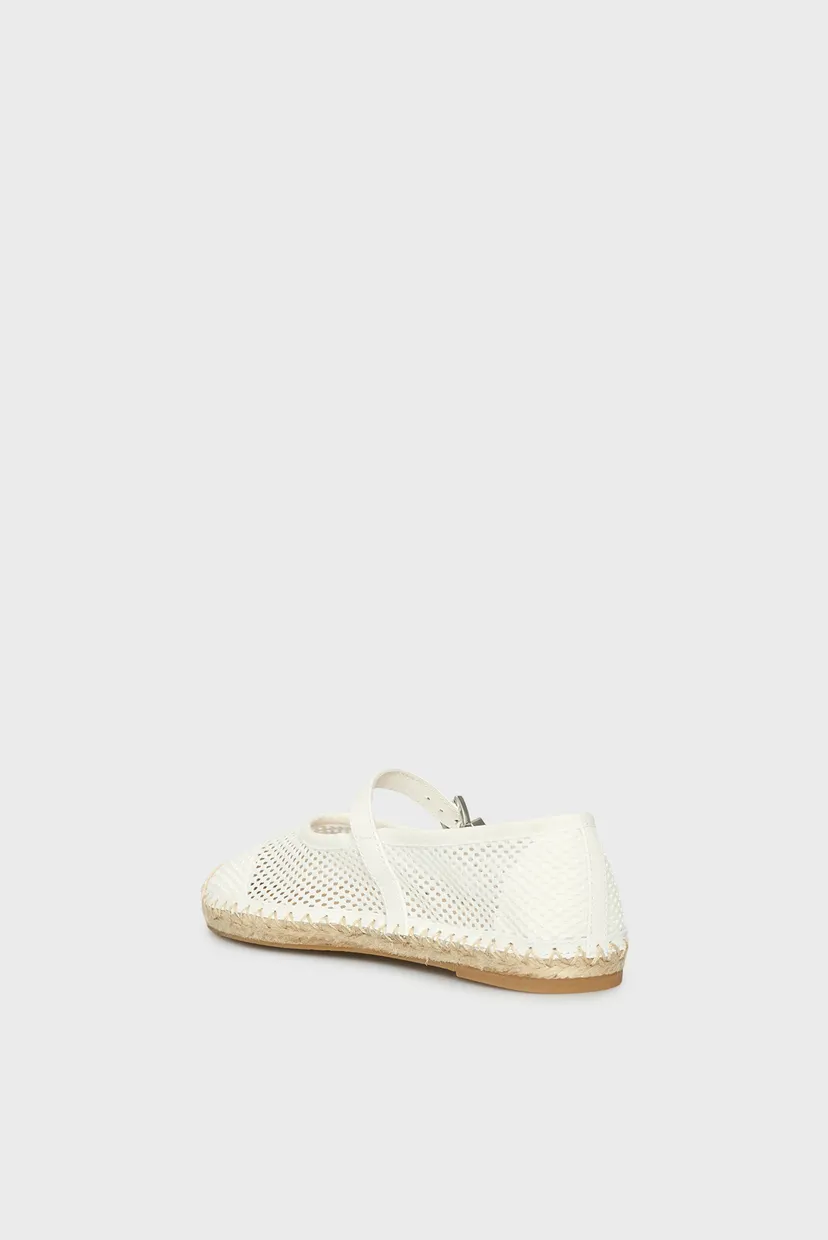 Жіночі білі балетки BALLET ESPADRILLE 5