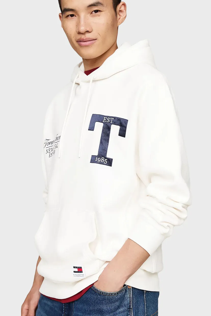 Чоловіче біле худі TJM RLX TOMMY GLITTER 4