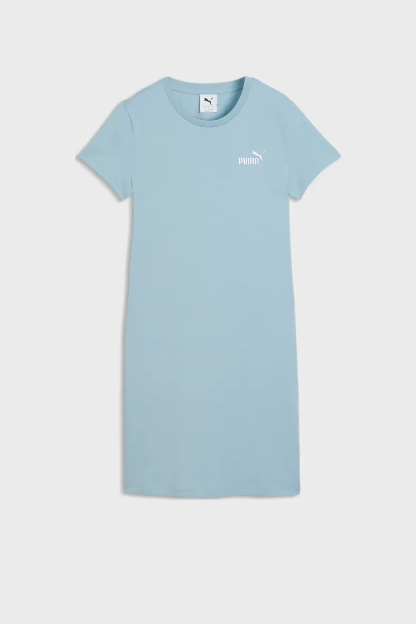 Женское голубое платье ESS Small No. 1 Logo Slim Dress Women 4