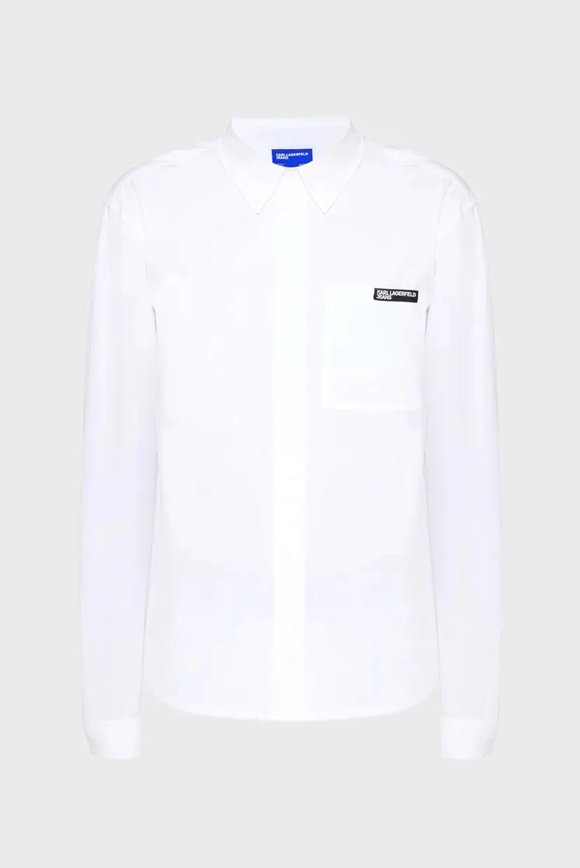 Чоловіча біла сорочка poplin 5