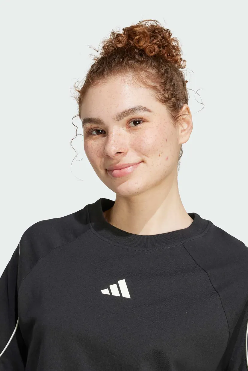 Жіноча чорна футболка Stadium 3-Stripes 4