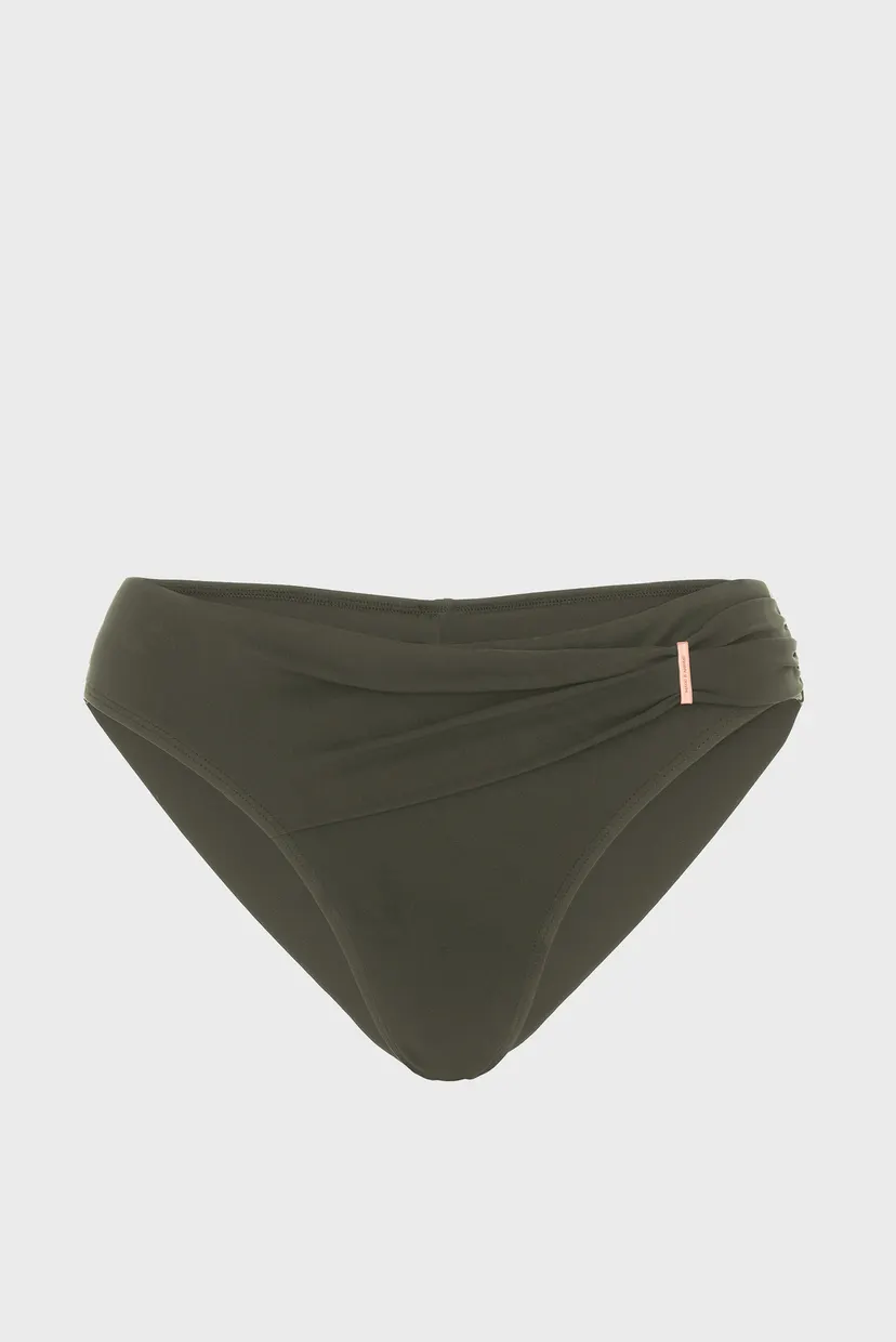 Женские оливковые трусики от купальника 5