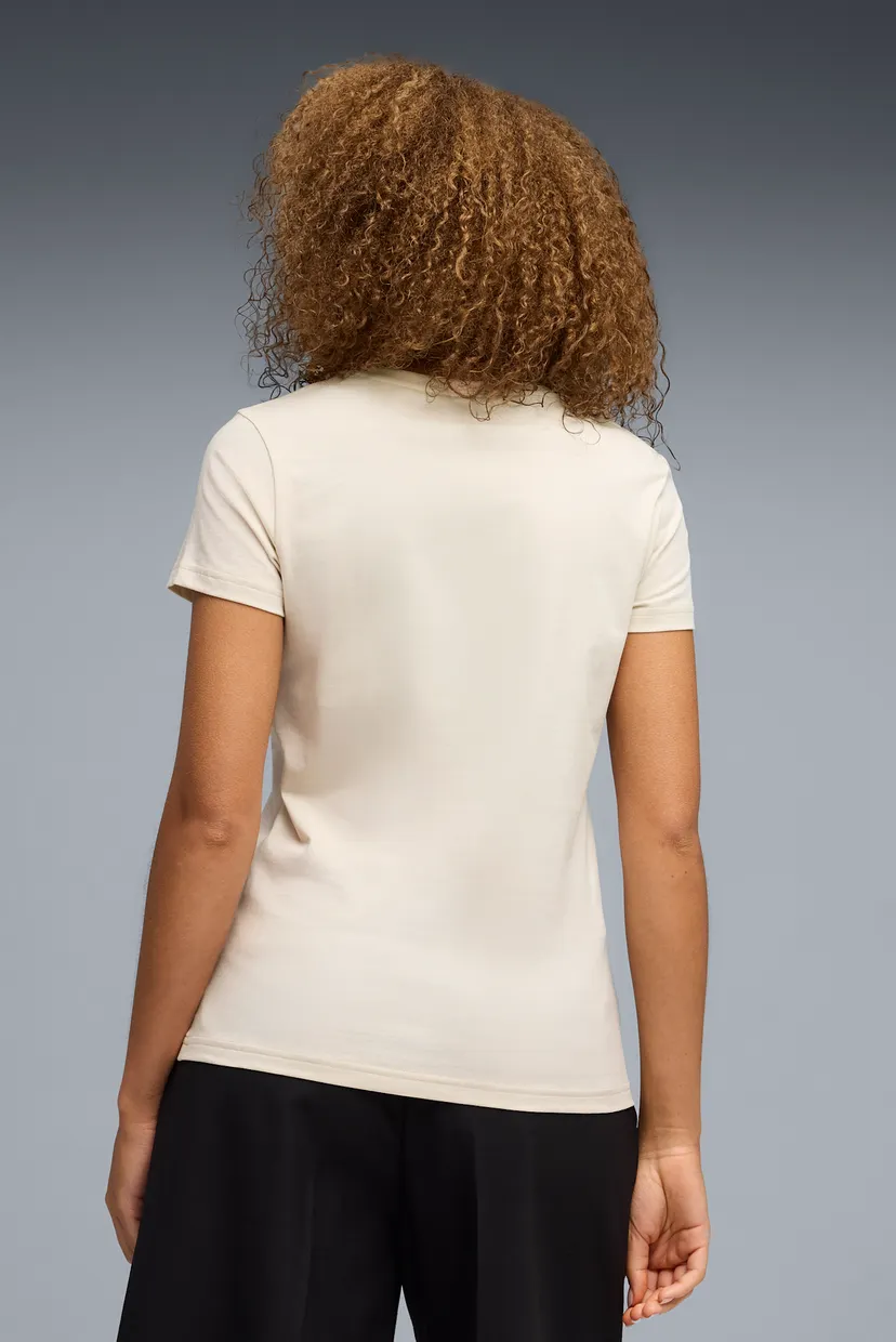 Жіноча бежева футболка Essentials Script Tee Women 3