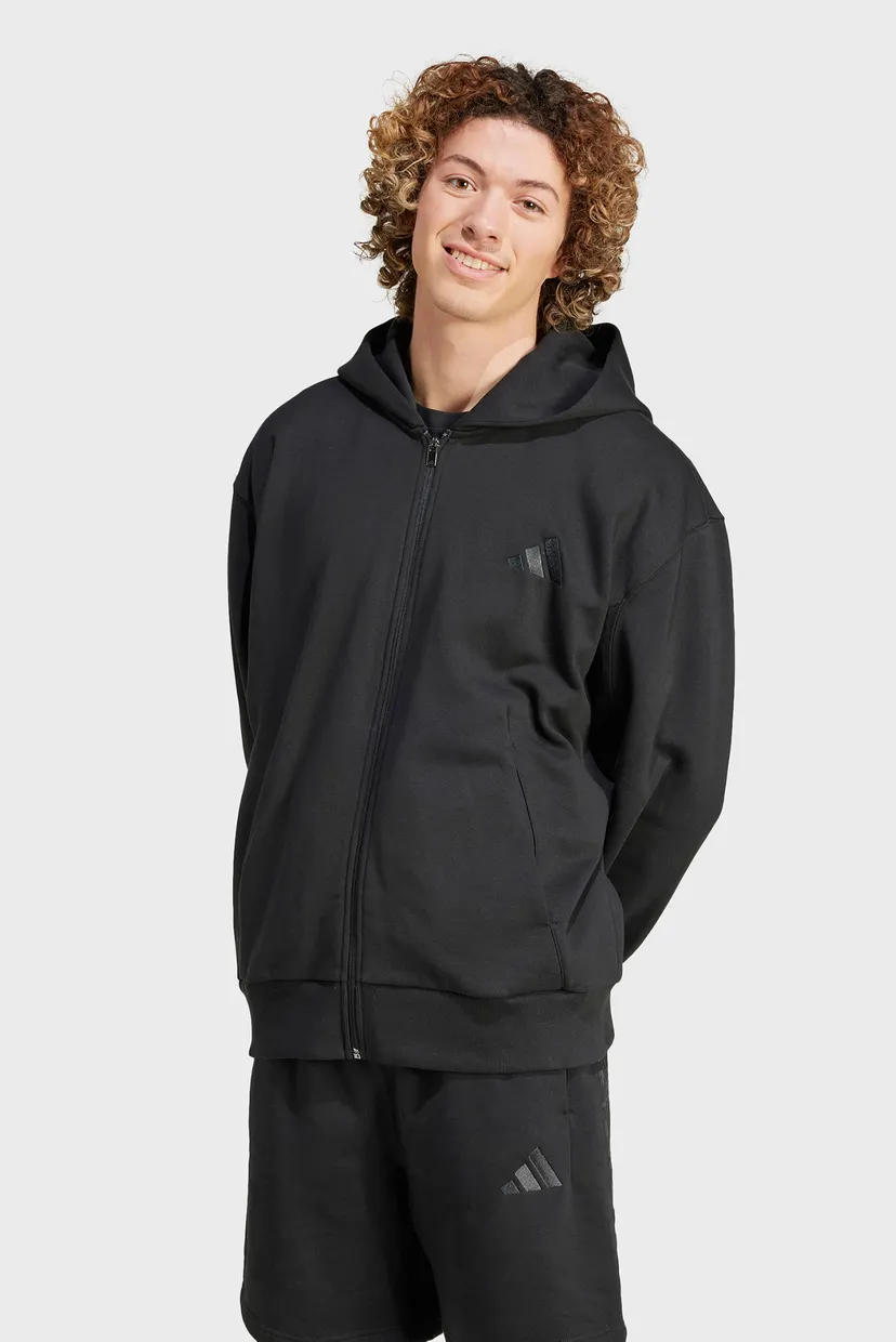Мужское черное худи ALL SZN Fleece Full-Zip adidas IX1249 — MD-Fashion
