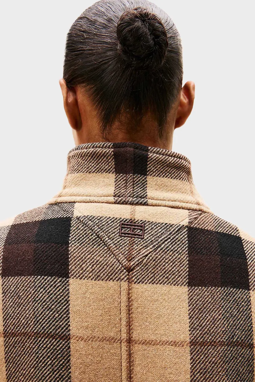 Жіноче вовняне картате пальто HARRINGTON 5