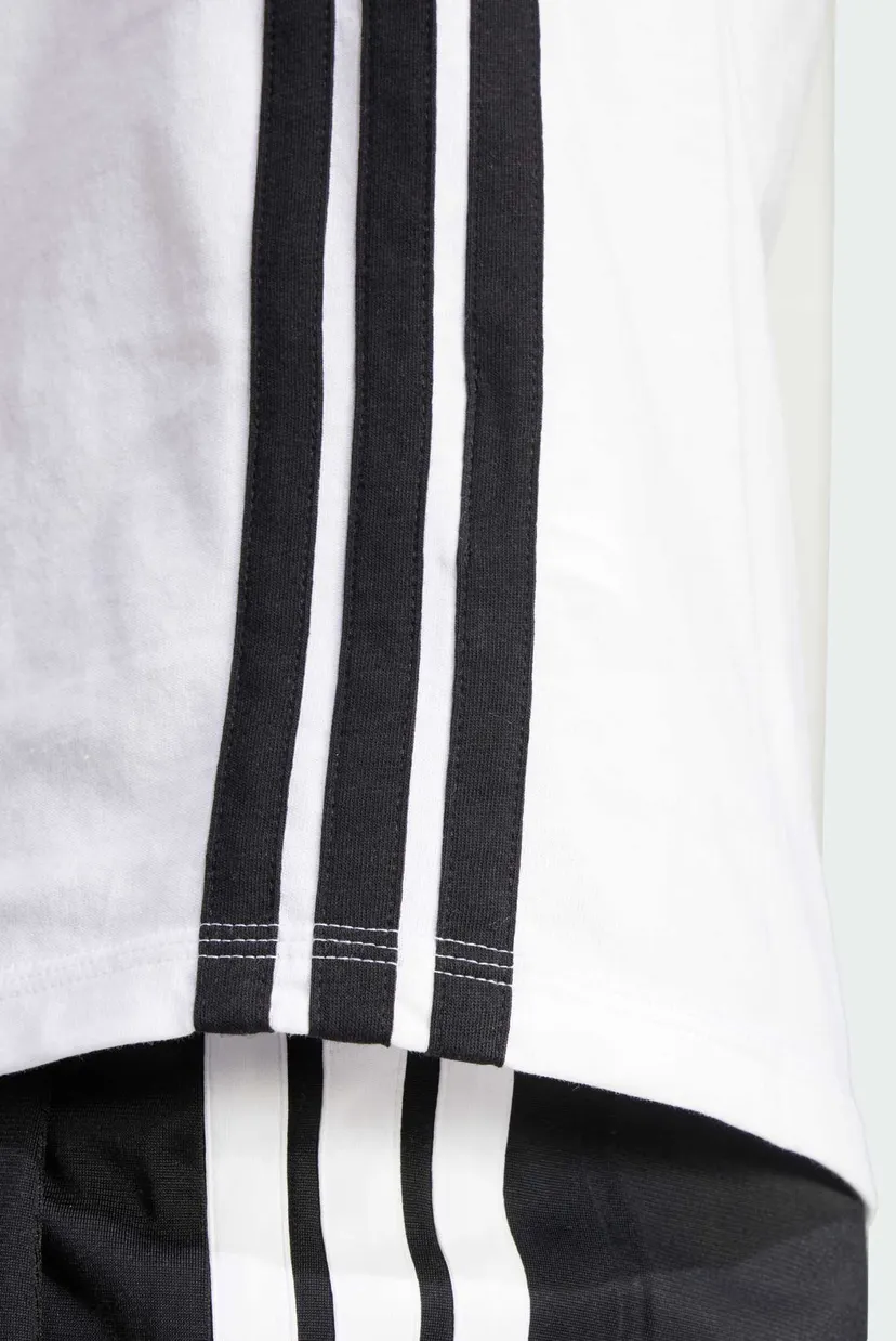 Жіноча біла футболка Essentials 3-Stripes Cotton 5