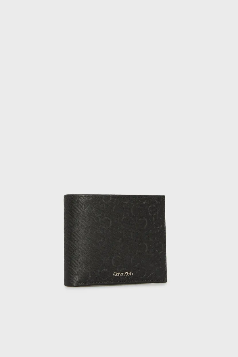 Мужской черный кожаный кошелек CK MUST MONO BIFOLD Calvin Klein
