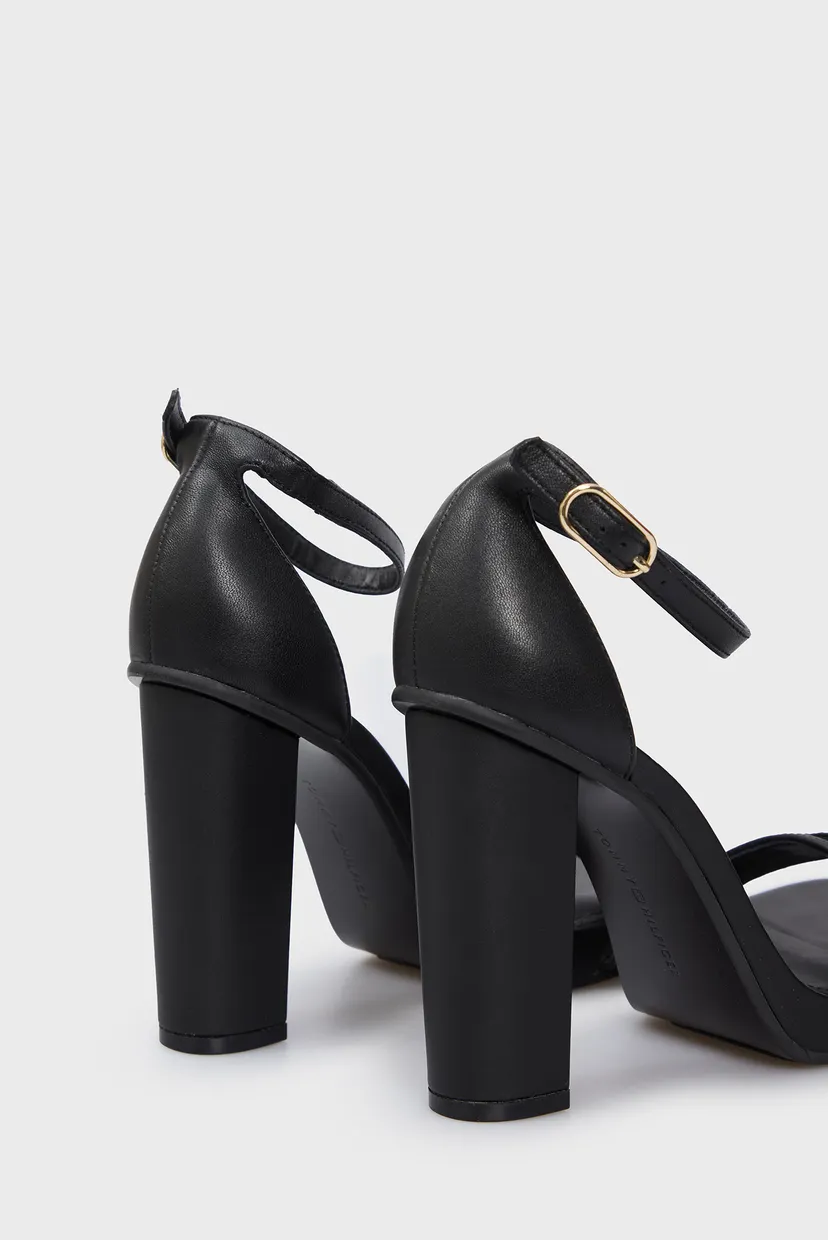 Жіночі чорні шкіряні босоніжки HIGH HEEL SANDAL LEATHER 5