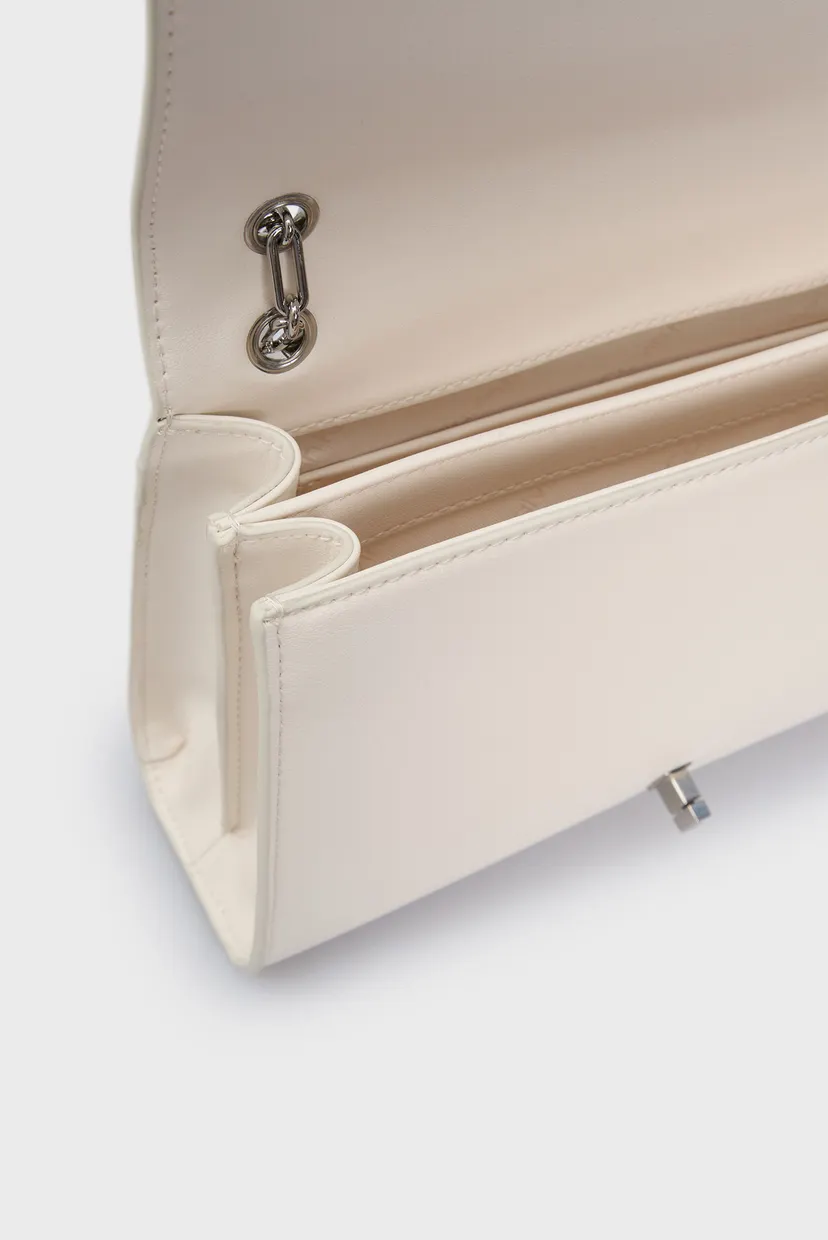 Женская белая сумка CK MEDIUM CONV CHAIN BAG 6