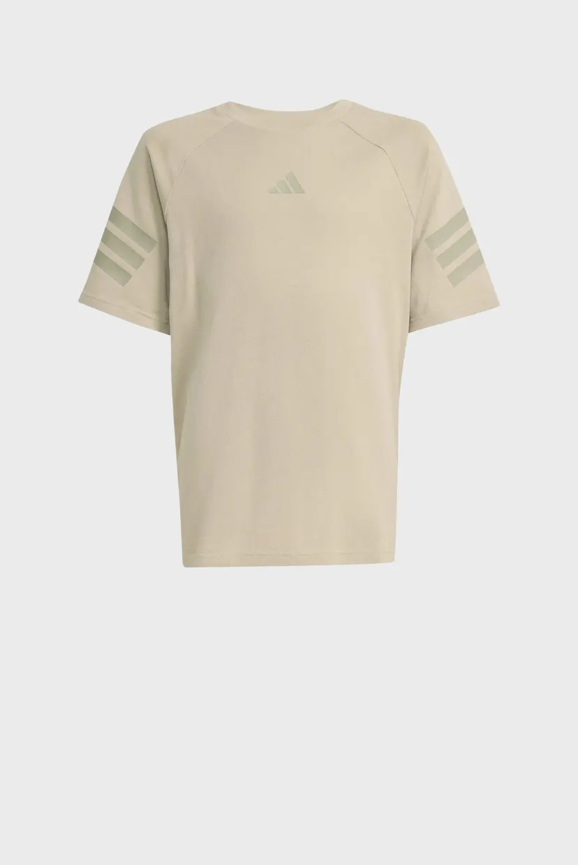 Дитяча бежева футболка FUTURE ICONS 3 STRIPES 6