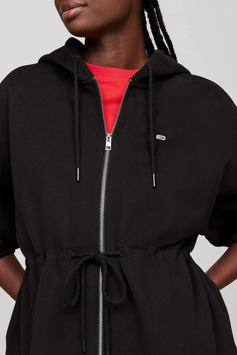 Жіноче чорне худі TJW OVS ZIP THRU 4