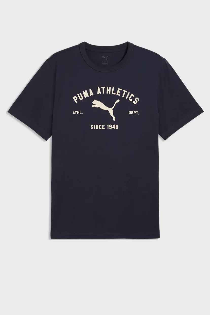 Чоловіча темно-синя футболка PUMA Class Graphic Tee Men 4