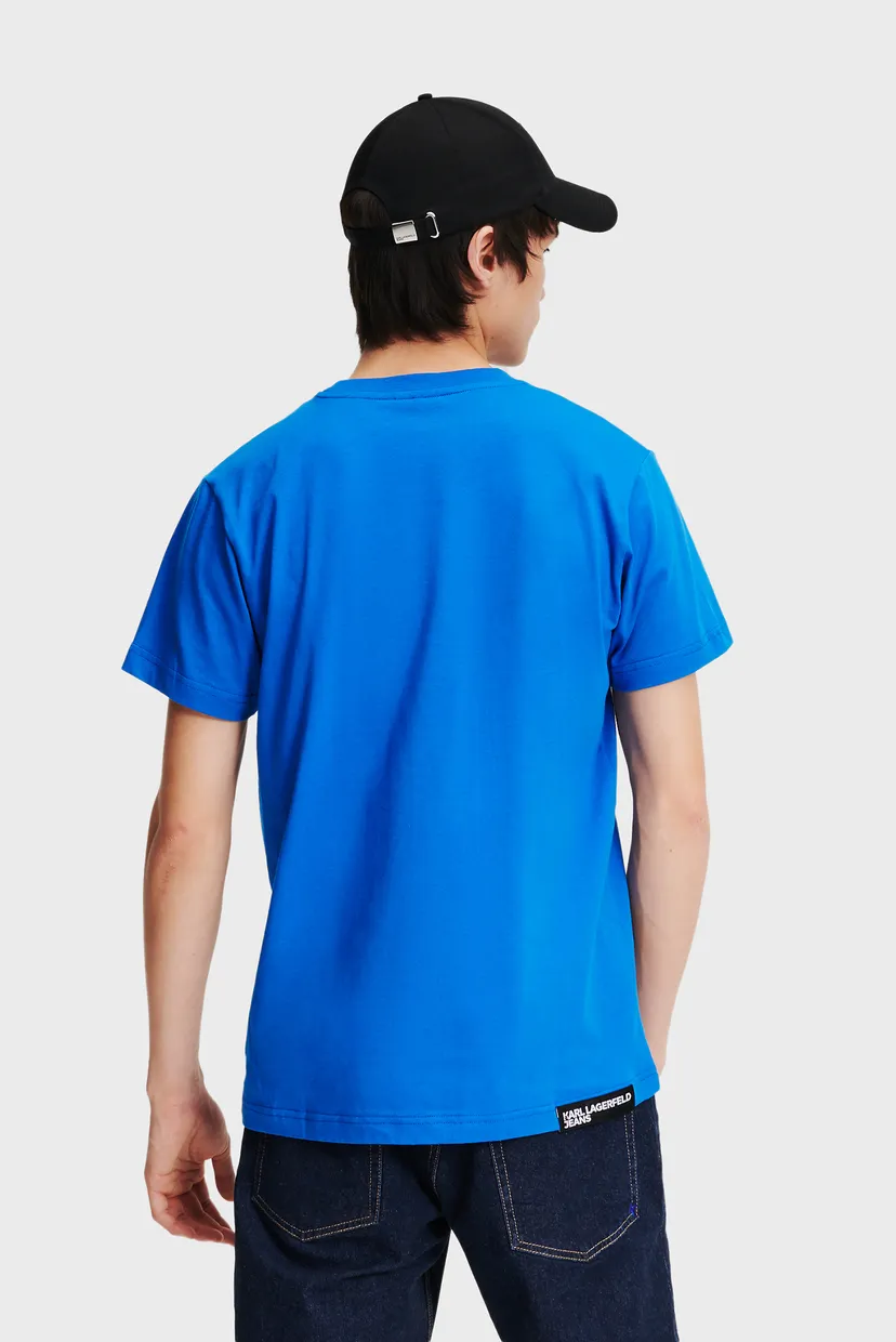 Чоловіча синя футболка klj slim sslv tee 4