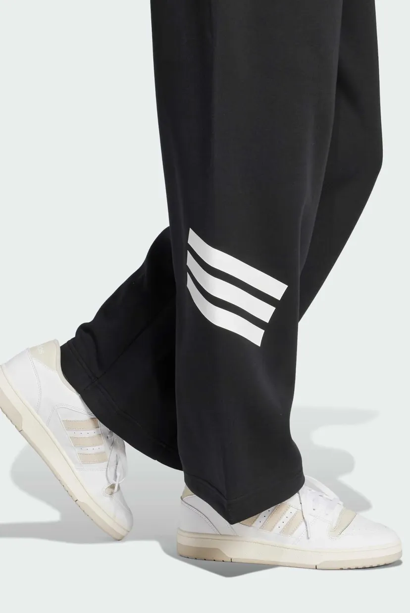 Женские черные спортивные брюки Future Icons 3-Stripes Open-Hem 5
