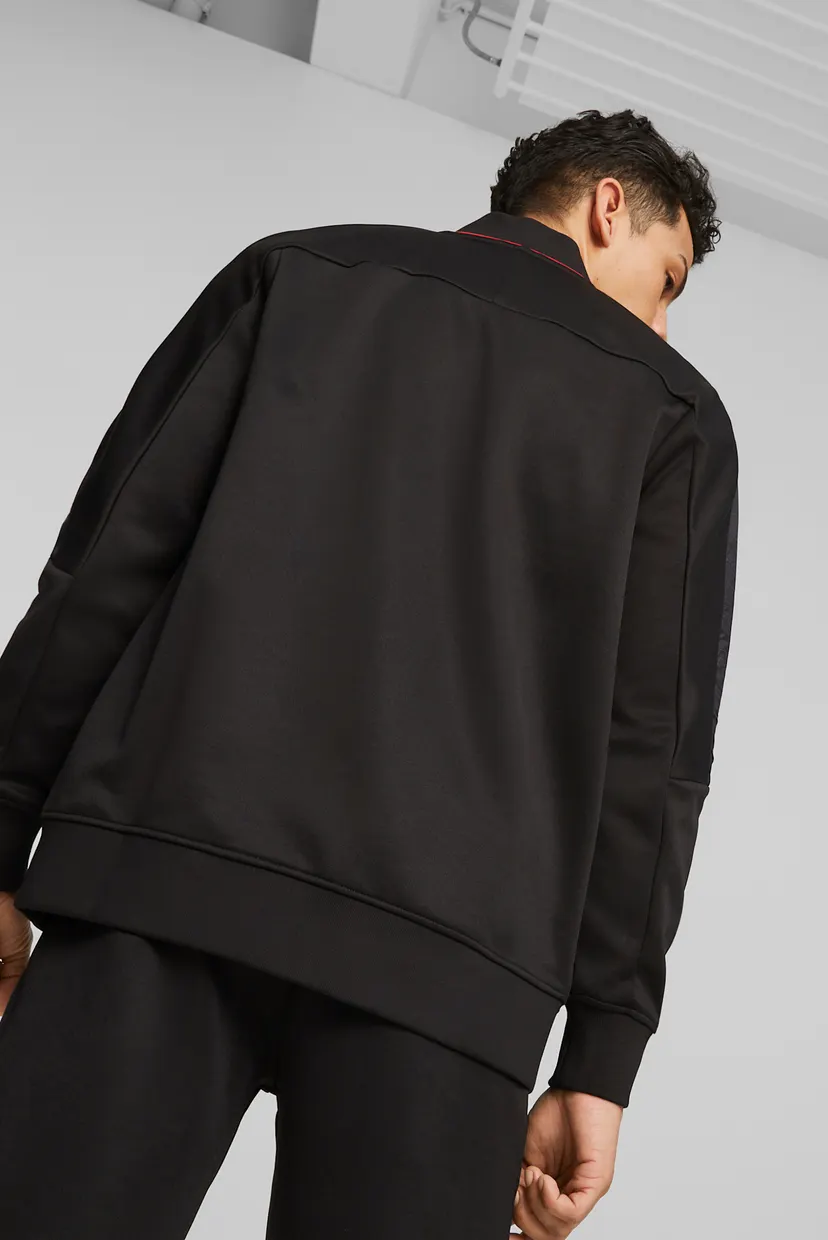 Мужской черный бомбер Scuderia Ferrari Race MT7 Track Jacket 3