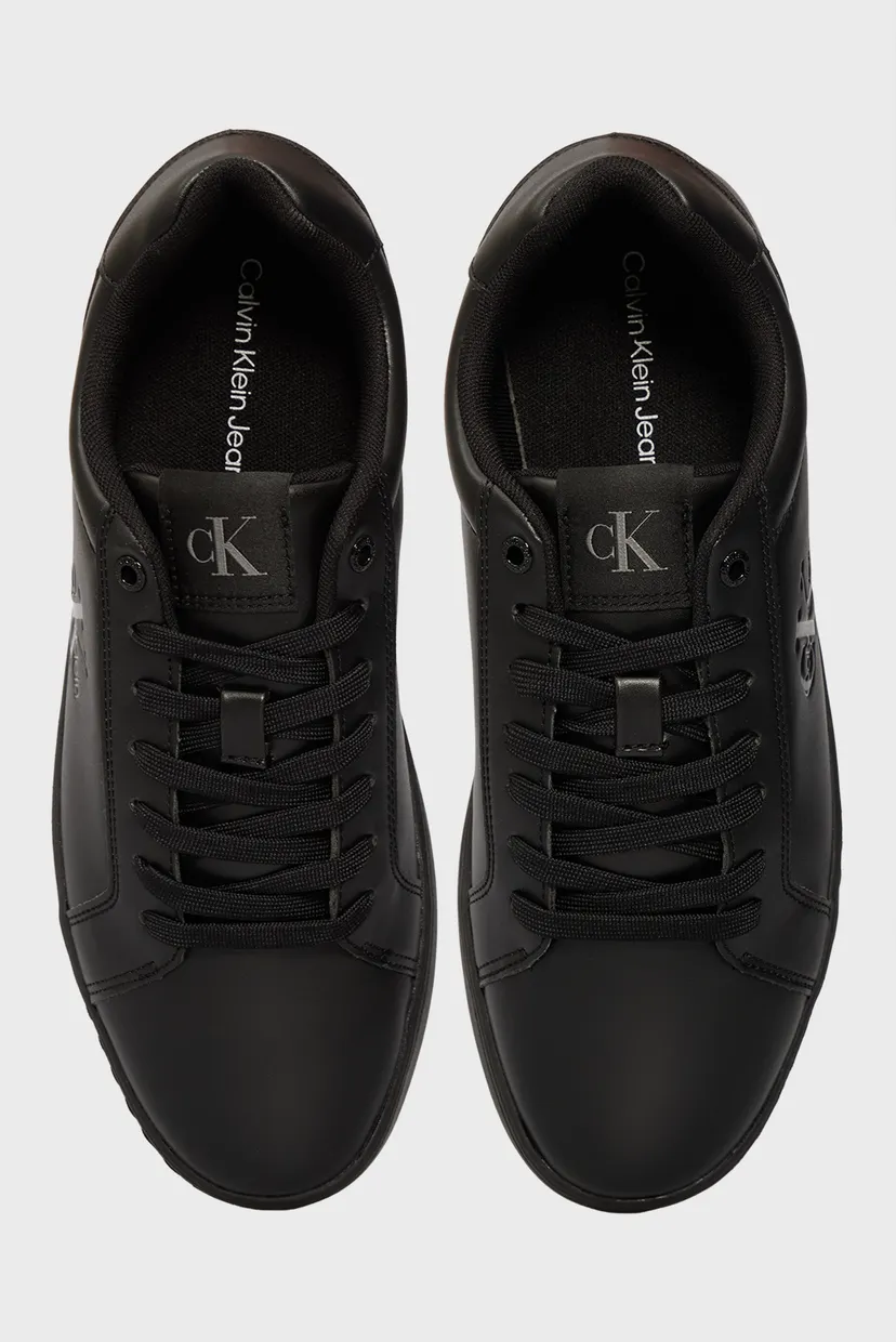 Чоловічі чорні шкіряні снікерси CLASSIC CUPSOLE MONO 4