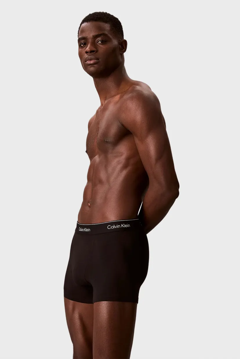 Мужские черные боксеры (3 шт) RELAXED FIT TRUNK 4