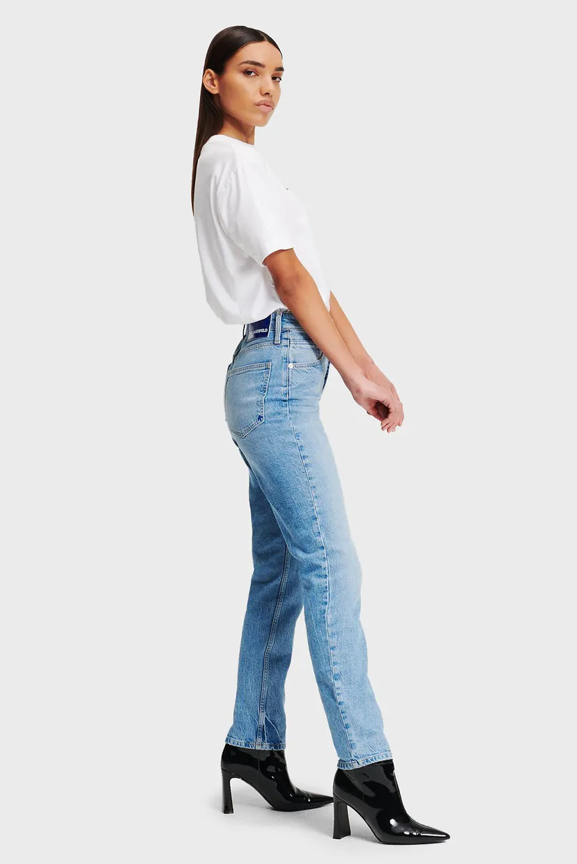 Женские голубые джинсы hr tapered shank denim 4