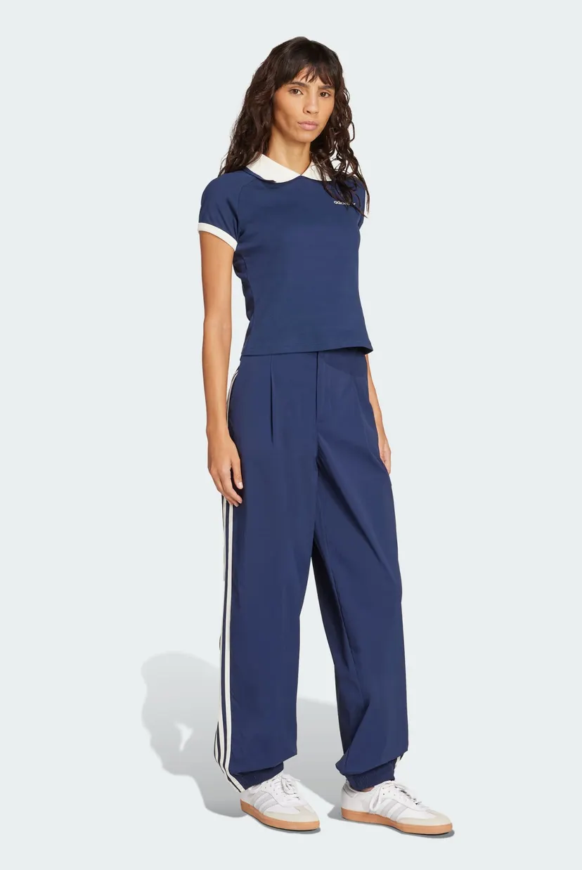Женские темно-синие спортивные брюки 3-Stripes Woven adidas JY2783