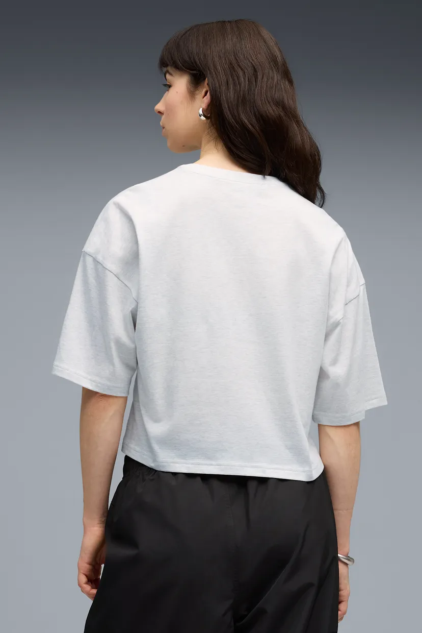 Женская светло-серая футболка WARDROBE ESS Oversized Short Tee Women 3