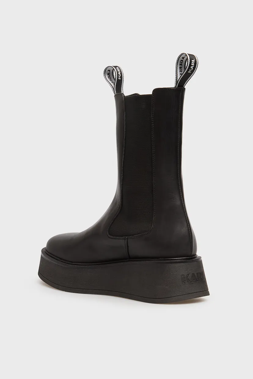 Женские черные кожаные челси ZEPHYR 5
