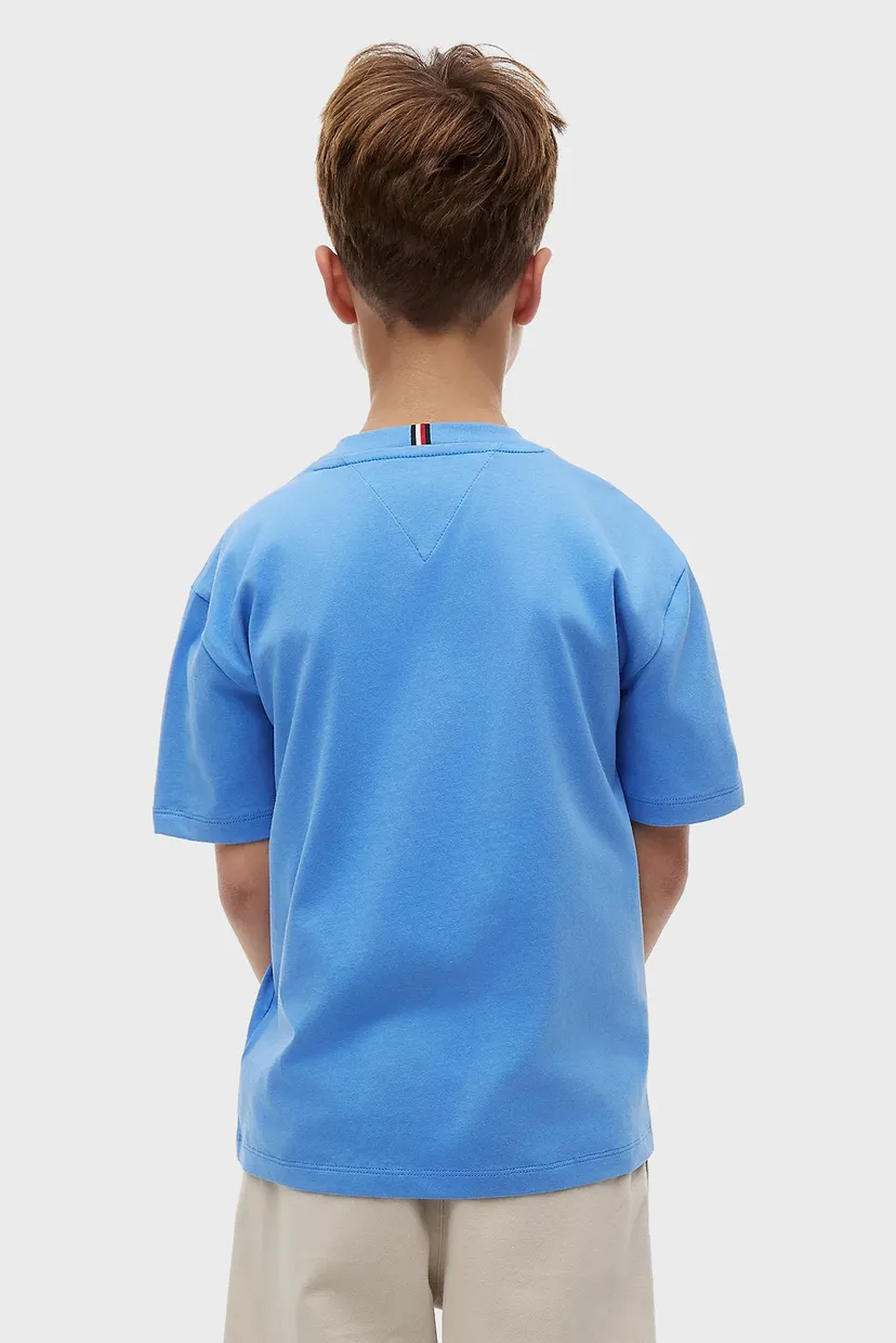 Дитяча блакитна футболка TOMMY FLAG GRAFFITI T-SHIRT SS 3