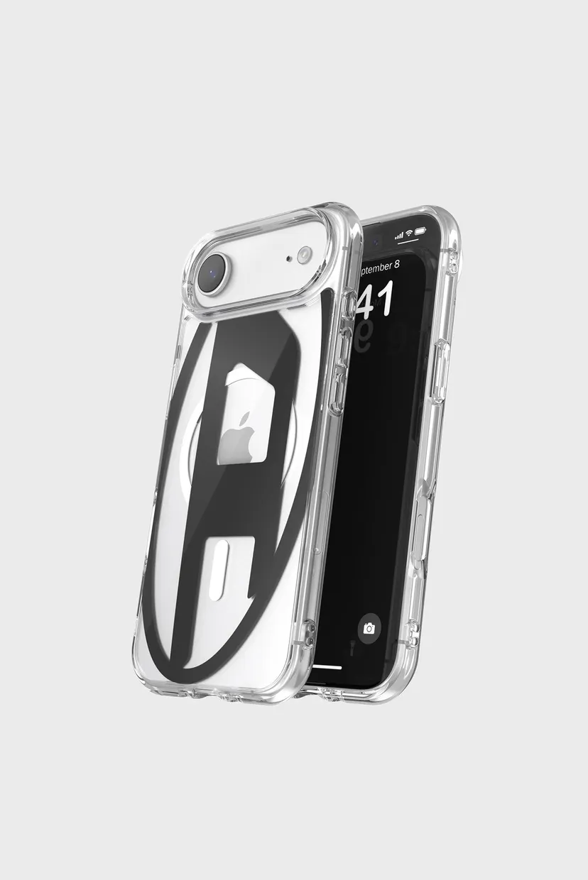 Прозрачный чехол для iPhone 17 Air Diesel Oval D Metallic Case with Magsafe 3