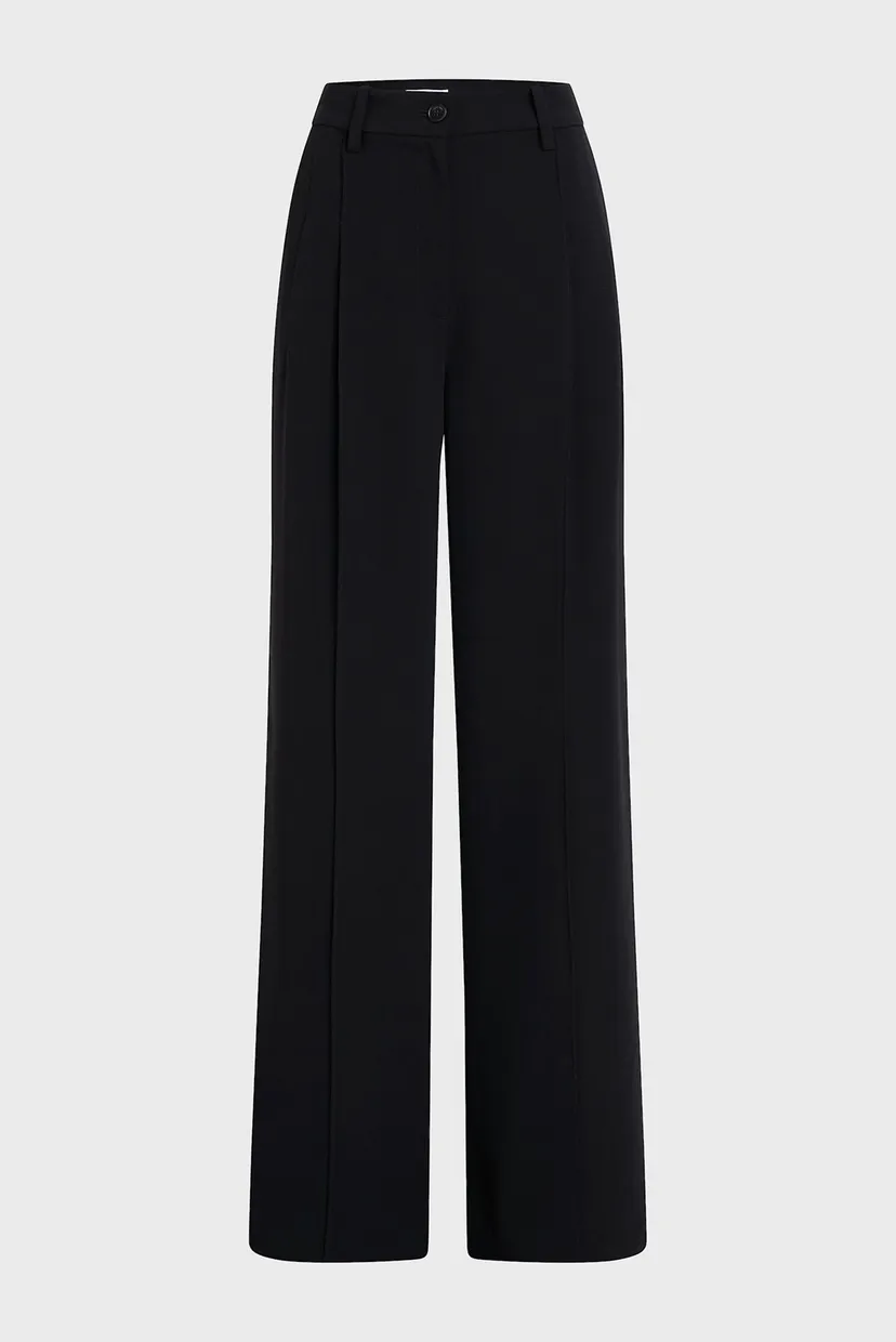 Жіночі чорні брюки STRUCTURE TWILL WIDE LEG PANT 5