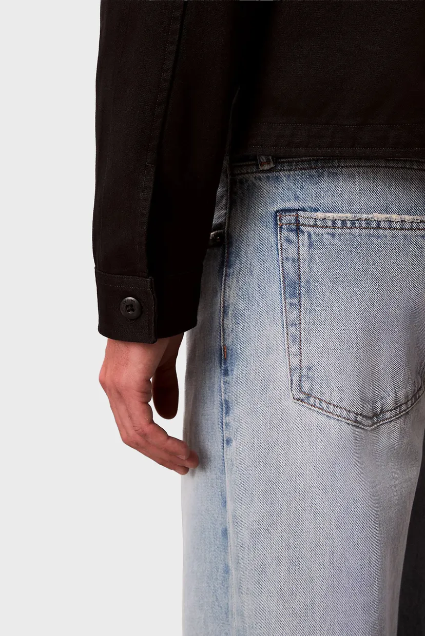 Мужская черная рубашка LS COTTON OVERSHIRT 6