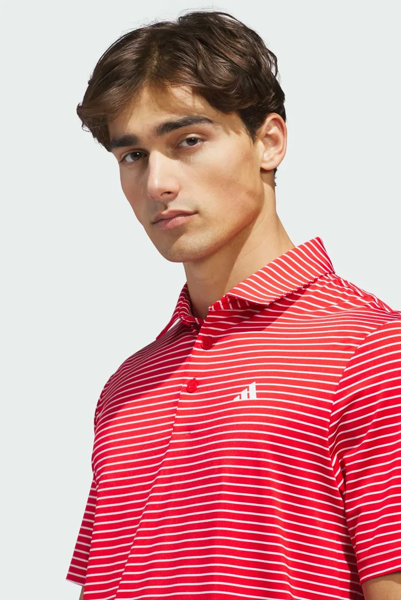 Мужское красное поло в полоску PERFORMANCE TWO-COLOR STRIPE 4