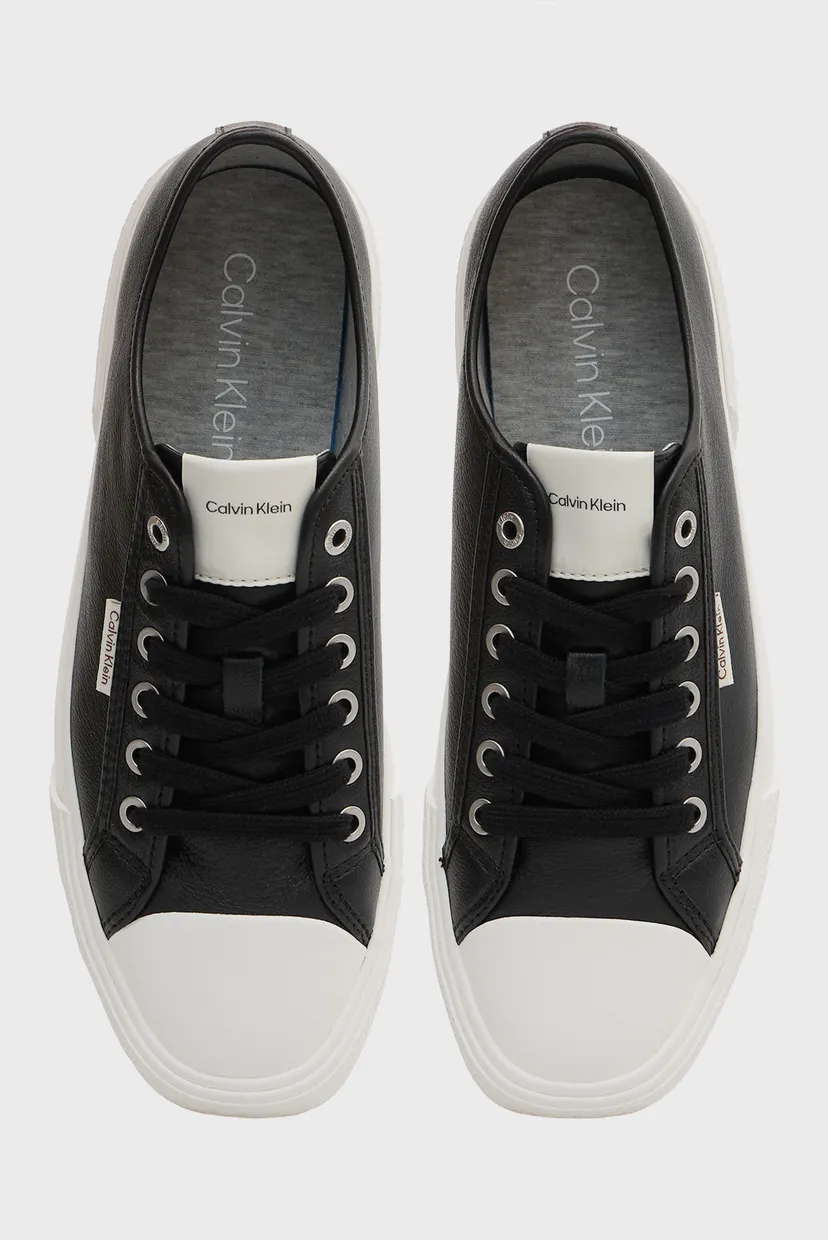 Жіночі чорні шкіряні кеди VULC LACE UP 4