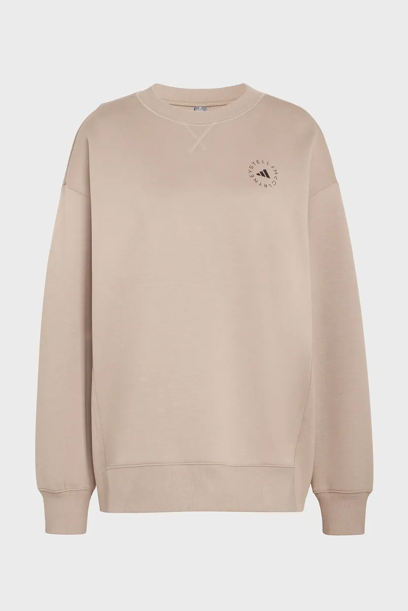 Женский бежевый свитшот adidas by Stella McCartney Loose 6