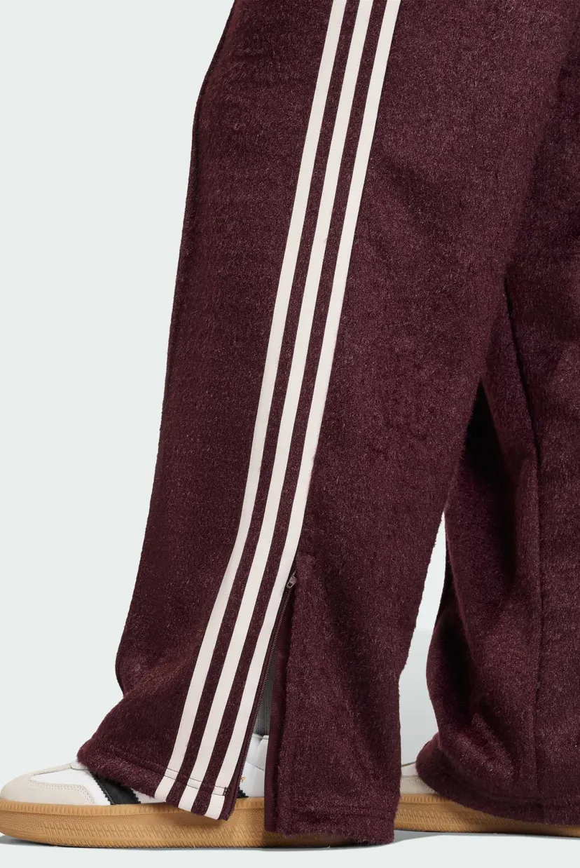 Женские бордовые спортивные брюки ADIDAS ORIGINALS MOHAIR FIREBIRD LOOSE TRACK 5