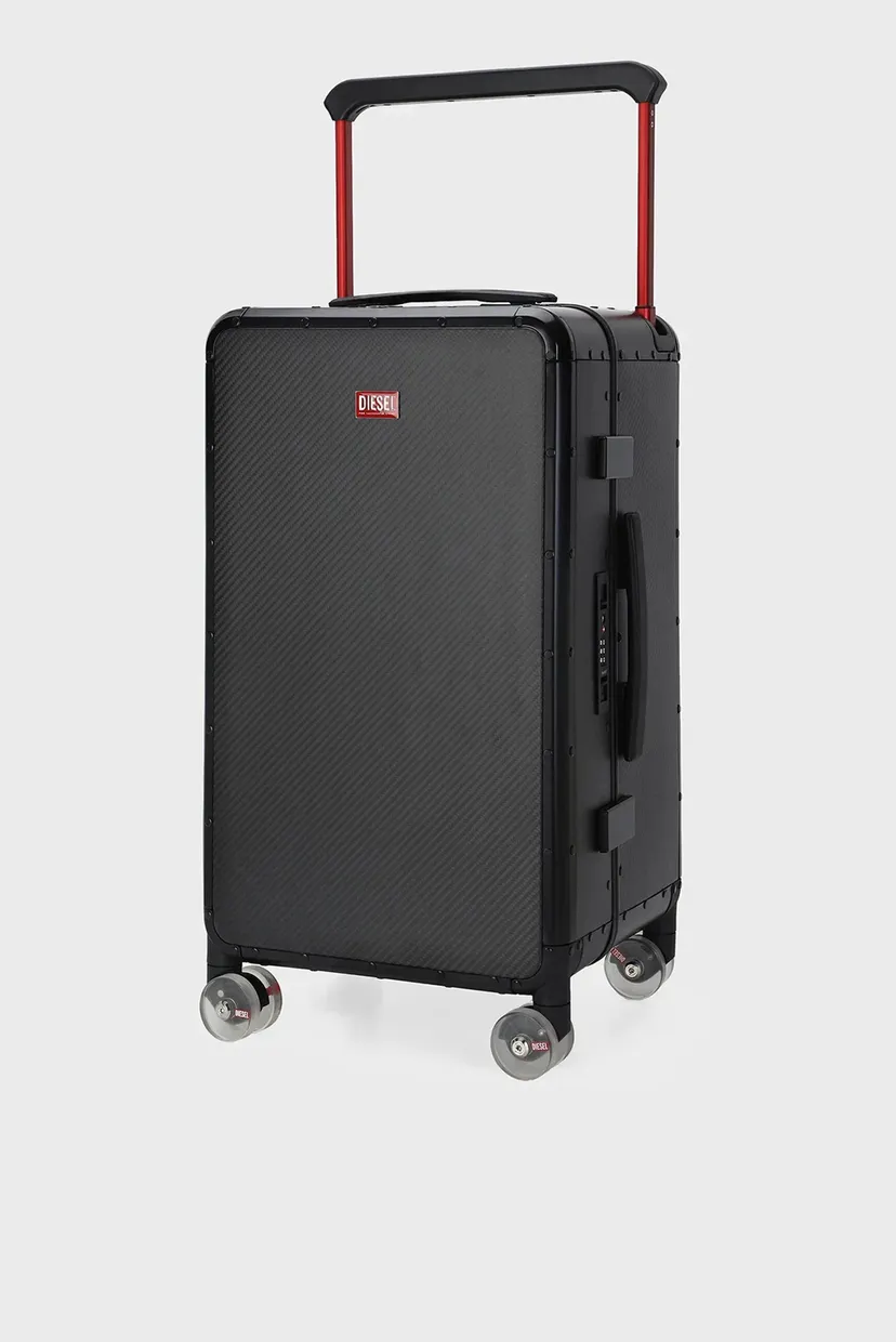 Черный чемодан CARBON FIBER TROLLEY 2