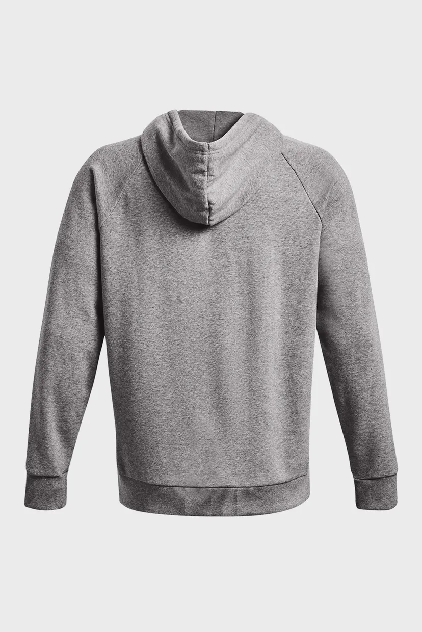Мужское серое худи UA Rival Fleece Logo HD 6