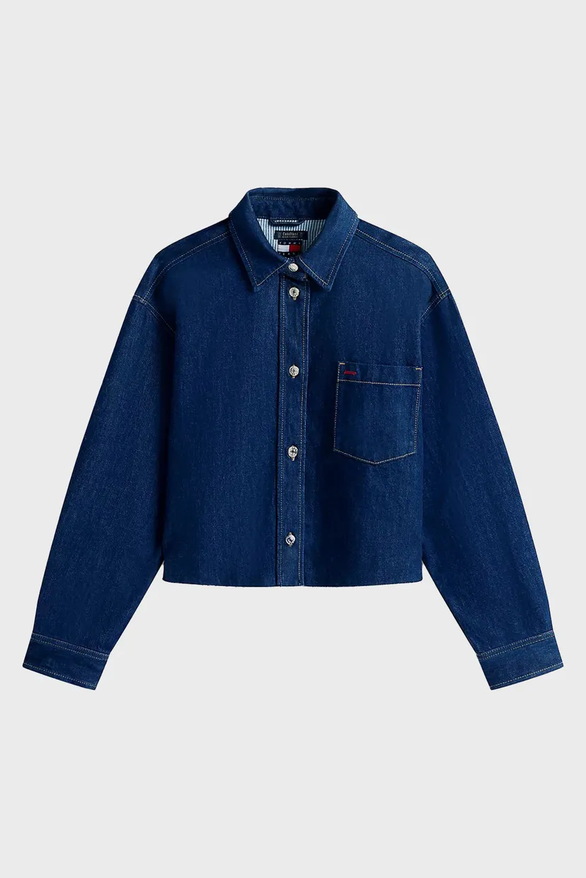 Жіноча темно-синя джинсова куртка CRP DENIM SHIRT JCKT BI9056 6