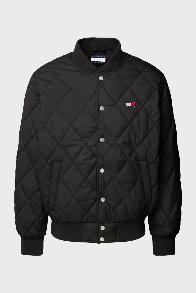 Чоловічий чорний бомбер TJM QUILTED BOMBER 6