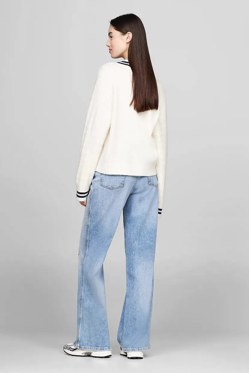 Жіночий білий пуловер TJW VNCK CREST CABLE SWEATER EXT 3