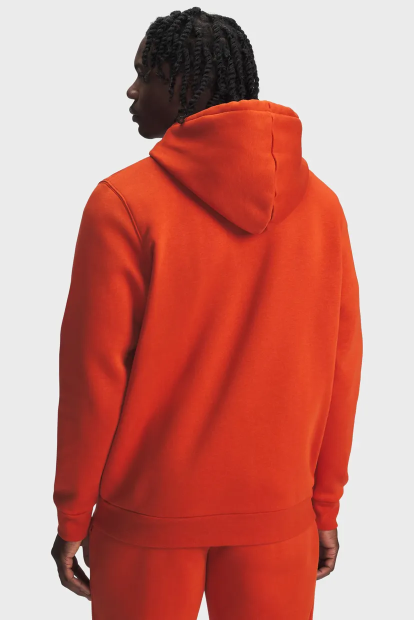 Мужское оранжевое худи UA Icon Fleece Hoodie 3