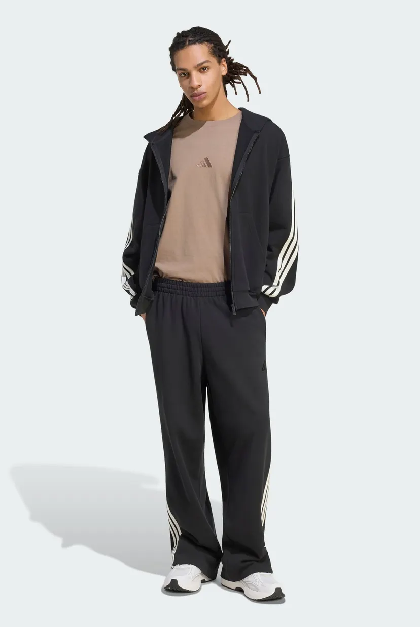 Мужское черное худи ADIDAS KIT 3-STRIPES FULL-ZIP 4