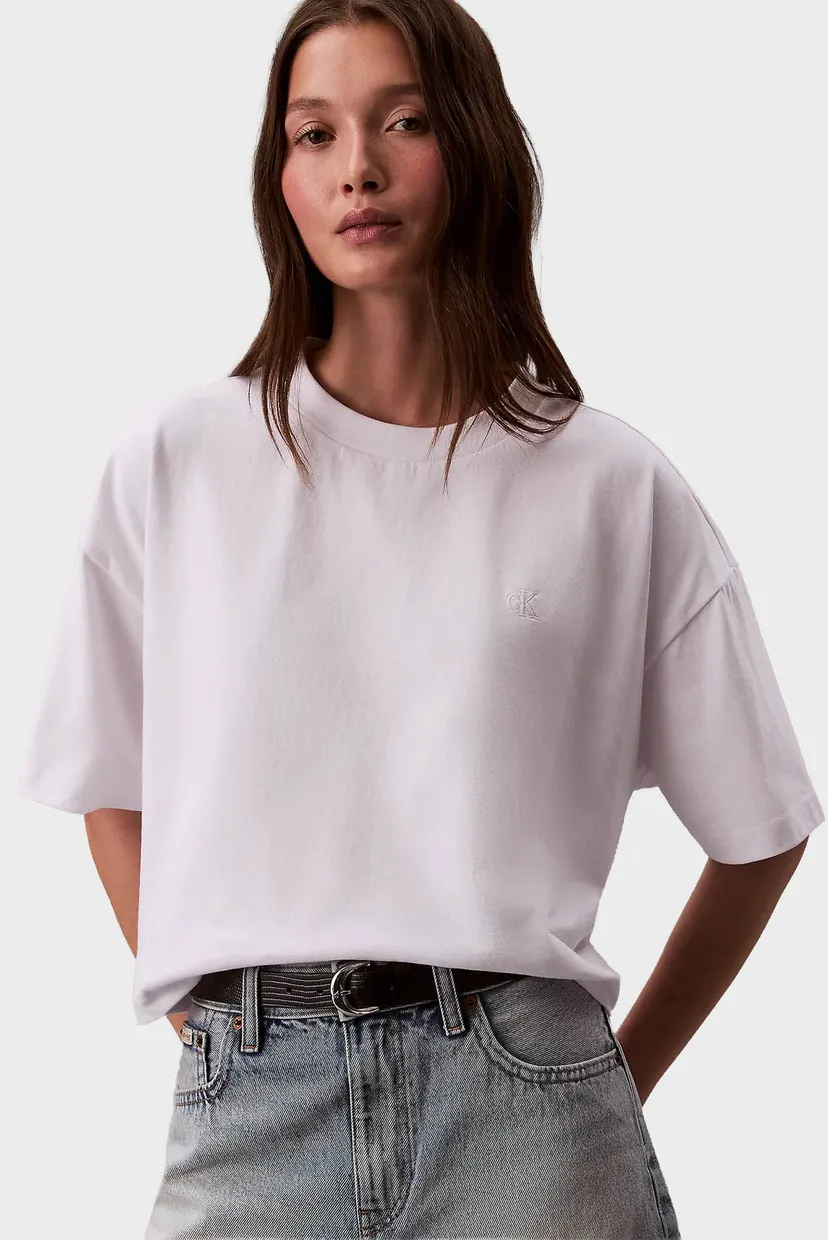 Женская белая футболка CROPPED BOXY FLORAL 5